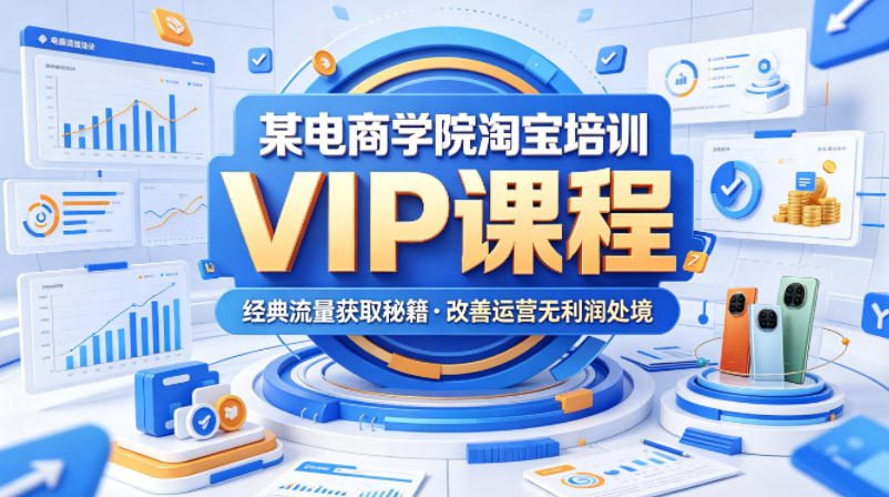 某电商学院淘宝培训VIP课程，各种经典有用的流量获取秘籍，改善运营产品没利润的处境(2026年5月)-易创网