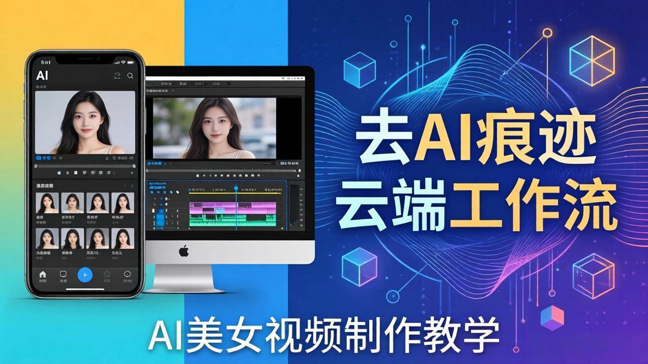 （17928期）AI美女视频制作教学：去AI痕迹，云端工作流出图，手机电脑均可，不需要配置-易创网
