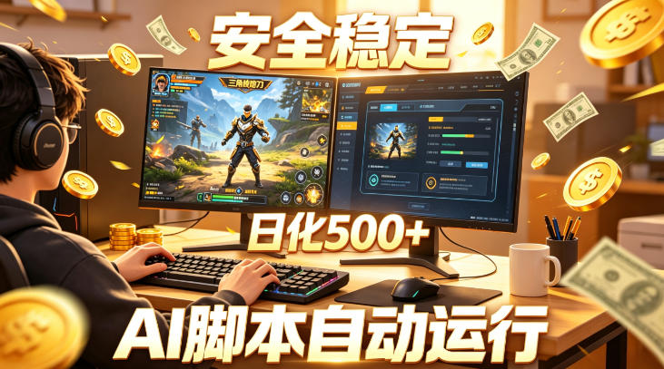 三角洲全自动挂G项目，AI脚本躺賺，日化500+，无需手动操作【揭秘】-易创网