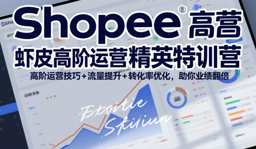 Shopee虾皮高阶运营精英特训营，高阶运营技巧+流量提升+转化率优化，助你业绩翻倍(更新26年9月)-易创网