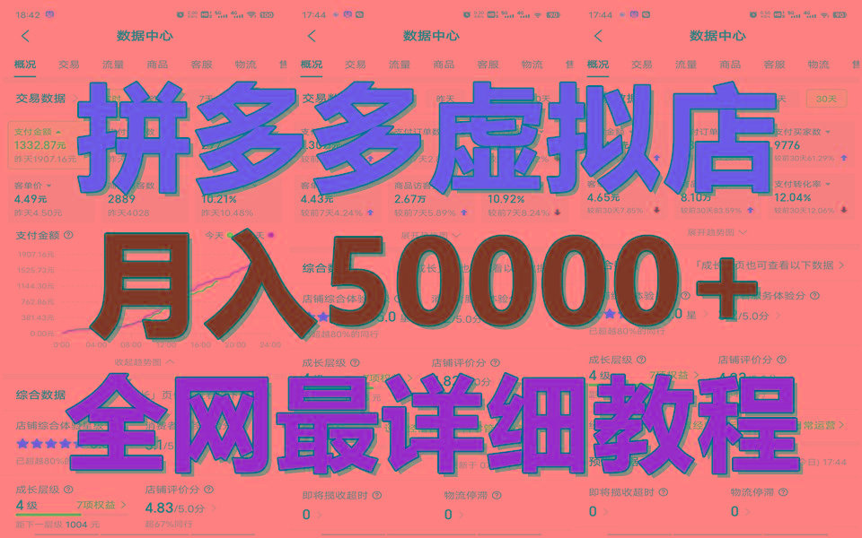 拼多多虚拟电商训练营月入50000+你也行，暴利稳定长久，副业首选-云创网