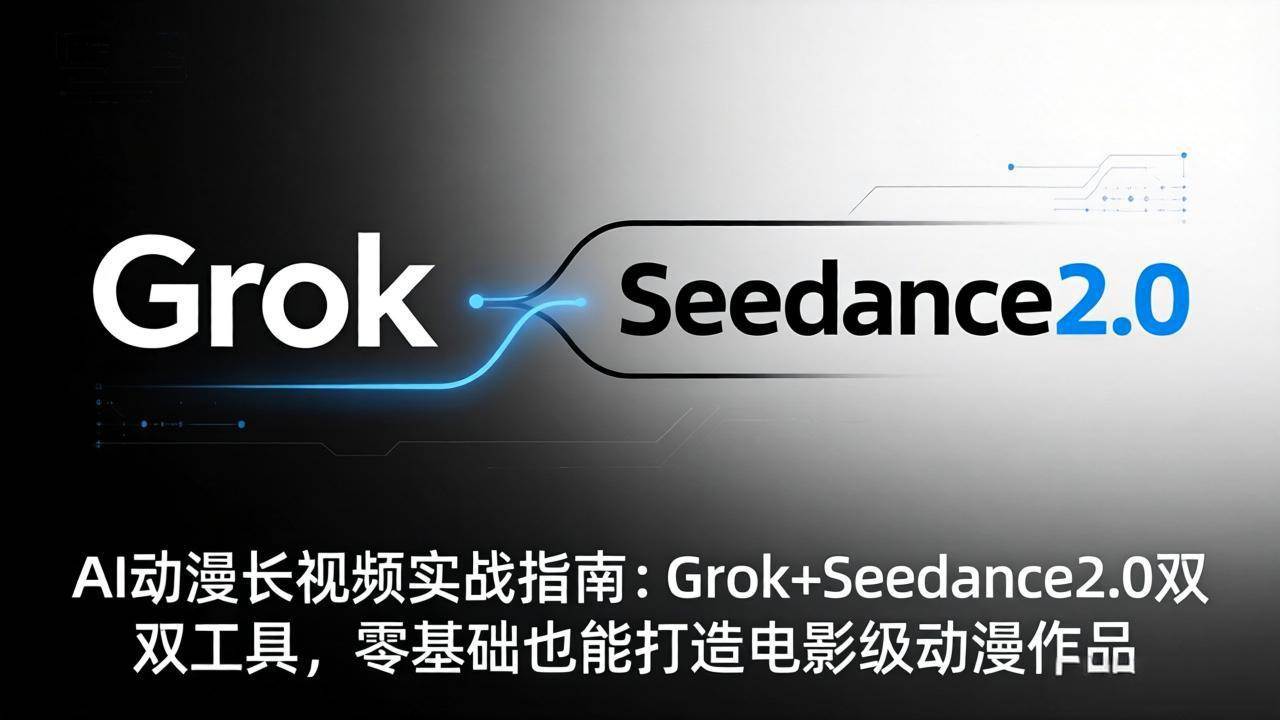 （18153期）AI动漫长视频实战指南：Grok+Seedance2.0双工具，零基础也能打造电影级动漫作品-易创网