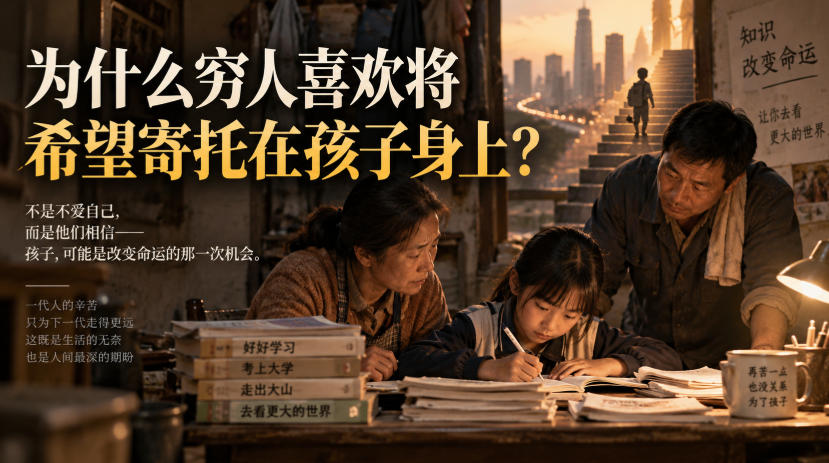 某社群精品文章：为什么穷人喜欢将希望寄托在孩子身上？-易创网