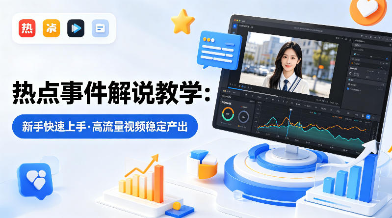 某大V的热点事件解说教学，新手也能快速上手，稳定产出高流量解说视频-易创网