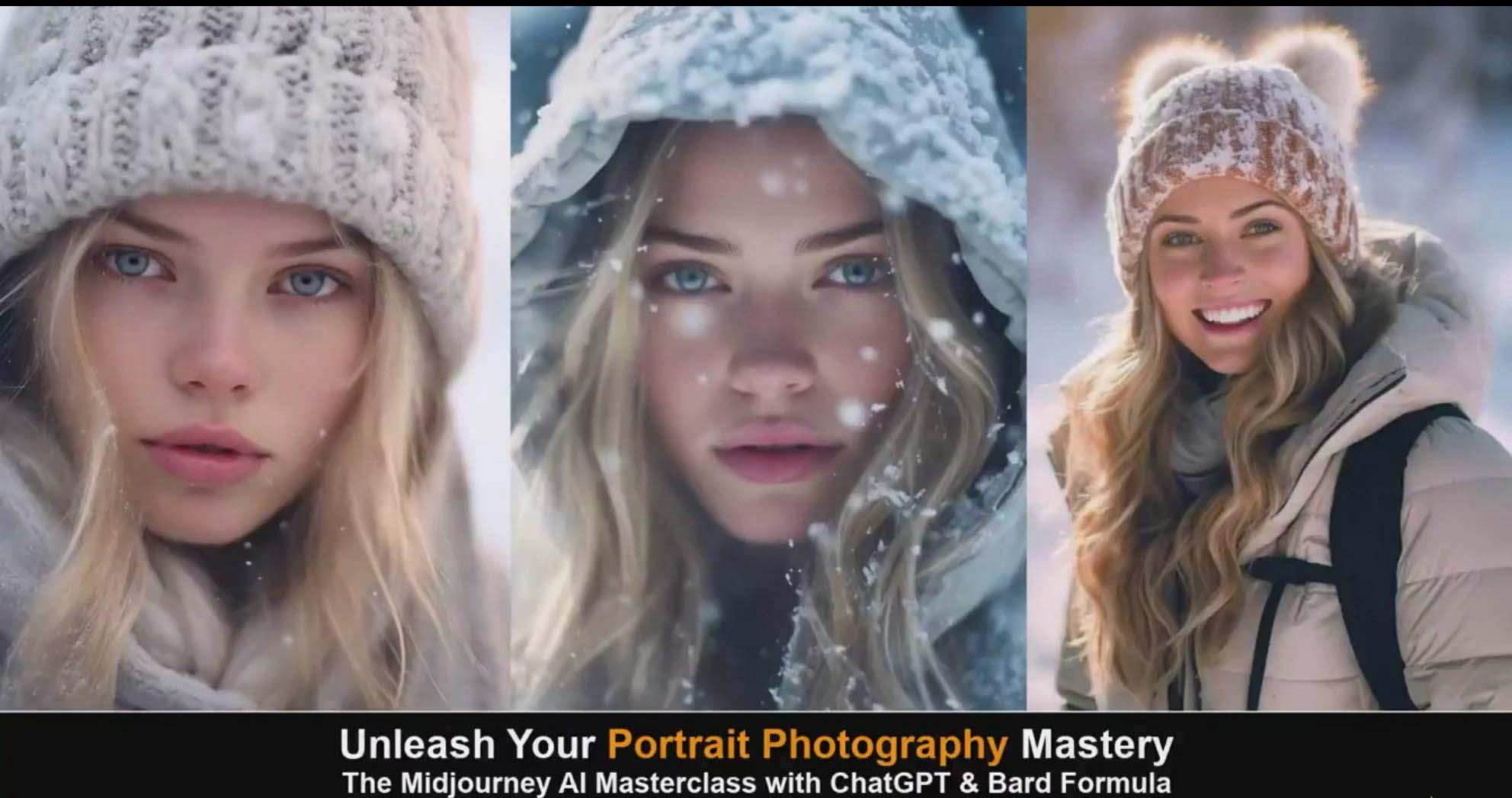 图片[5]-(9312期)Midjourney v5 ChatGPT 和 Bard AI人工智能人像摄影大师班-15节-中英字幕-易创网