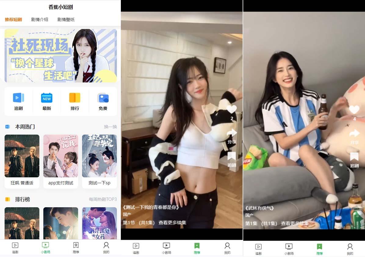 (8542期)小剧场短剧影视系统源码 全开源 带支付收益+会员机制+代理推广等模式【...网赚项目-副业赚线-互联网创业-资源整合易创网