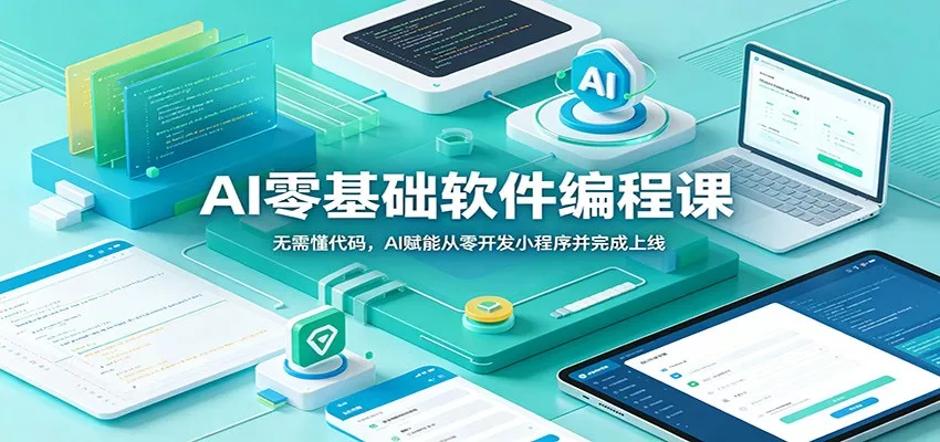 AI零基础软件编程课：无需懂代码，AI赋能从零开发小程序并完成上线-易创网