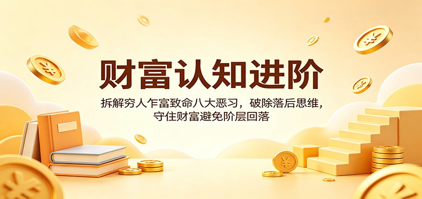 财富认知进阶：拆解穷人乍富致命八大恶习，破除落后思维，守住财富避免阶层回落-易创网